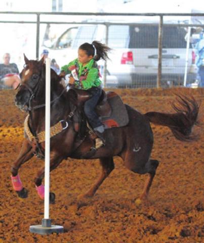 THE BURLESON COUNTY Saddle Club hosted its annual youth rodeo last weekend in Caldwell. -- Tribune photo by Denise Squier