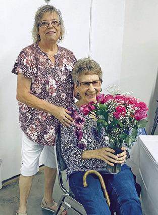 CAROLYN VON BECKMAN recently received her 30-year award for being a member of TEEA. The award was presented by Tammy Qualls-Tucker.