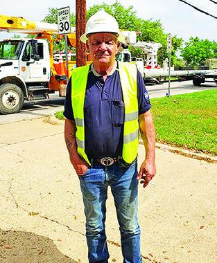 TOMMY THOMPSON works as an electrical consultant for Grid Electric in addition to his position as mayor of Somerville. Tribune photo by Sabine Lazo