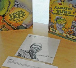 SOMERVILLE ELEMENTARY/Intermediate School held “Visions of Victory” last Thursday and Friday, celebrating Black History Month. This display honored local children’s author Samuel E. Pittman II. Tribune photo by Denise Squier