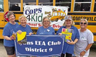 THE LYONS EDUCATION Extension Association participated in the Somerville Stuff the Bus fundraiser. Photo courtesy of Lyons EEA