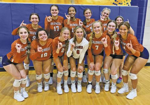 THE LADY HORNETS COMPETED IN THE Leon Volleyball Tournament last week and took home the third place trophy from the silver bracket.
