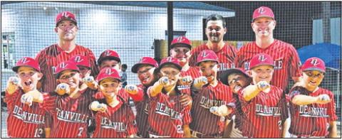 THE DEANVILLE REDS 10U Pony League All-Star Team is, from left, back, Brent Willard, Nathan Glidewell, Nathan Meier, Clayton Polasek, Jax Groce, front, Will LaSeur, Rowen Harris, Riggin Baldwin, Carson Ferrel, Ryker Chollett, Nick Glidewell and Ryan Burns. The team is coached by Head Coach Jeff Baldwin, Assistant Coach Nick Harris and Assistant Coach Lee Glidewell.
