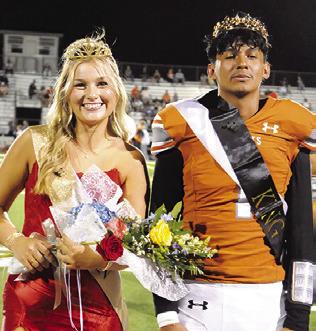 IZZY BURLIN AND Jeffry Tobias were crowned the 2024 Caldwell High School Homecoming Queen and King last Friday night. Tribune photo by Denise Squier