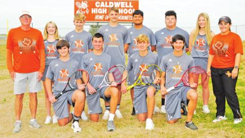 THE 2022 CALDWELL HORNET SPRING TENNIS team