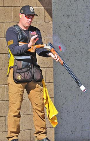 PHILLIP JUNGMAN earned the silver medal in Men’s Skeet at last week’s Shotgun Selection Match in Tucson, Arizona. -- Photo courtesy of the U.S. Army Marksmanship Unit.
