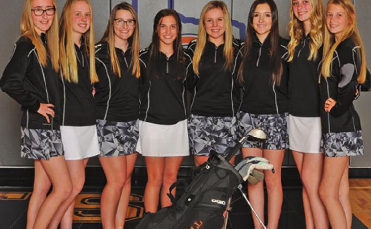 THE 2020-2021 CALDWELL LADY HORNET golf team