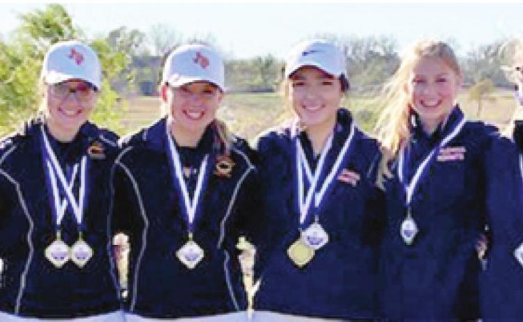THE CALDWELL LADY Hornets golf team took first at Thrall.