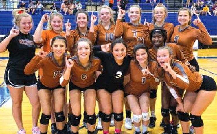 THE LADY HORNET JUNIOR VARSITY volleyball team won the Rockdale Junior Varsity Tournament on Saturday. The team will host Franklin at Hornet Gym on Friday at 6 p.m.