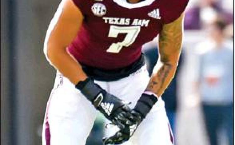 CALDWELL’S DEVIN Morris is pictured during the 2019 Texas A&amp;M football season. The former Caldwell Hornet is living his dream as a member of the Aggie football team.