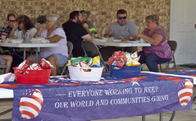 AREA FIRST RESPONDERS were honored with a lunch on Wednesday, Sept. 9, sponsored by Strickland Funeral Homes.