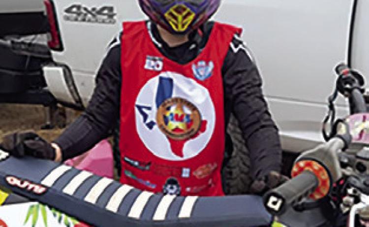 KARSON LAZO had a successful 2024 motocross season, finishing third overall in his division for the Texas Motocross Association. Photo courtesy of Fernando Lazo