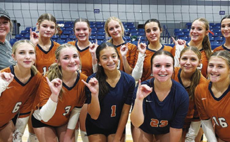 THE CALDWELL FRESHMAN VOLLEYBALL team won the Silver Bracket title at the Mumford Volleyball Tournament on Saturday.