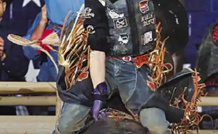SNOOK’S LANCE LARA won the PBR Stockyards Showcase on June 20 in Fort Worth.