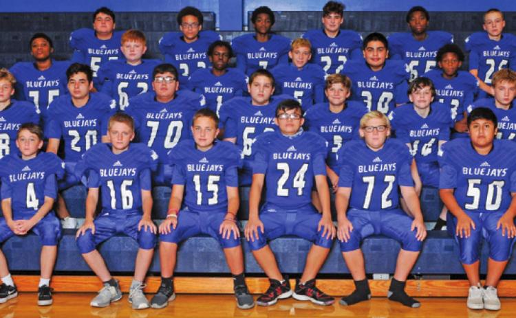 THE 2020 SNOOK BLUEJAY JUNIOR HIGH SCHOOL football team
