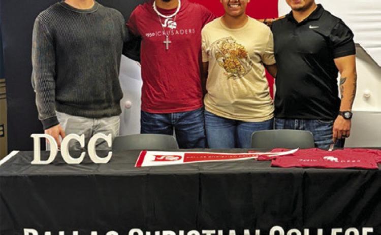 SOMERVILLE HIGH SCHOOL senior X’Zavion Vela recently committed to Dallas Christian College where he was offered a roster spot on their track and cross country teams.