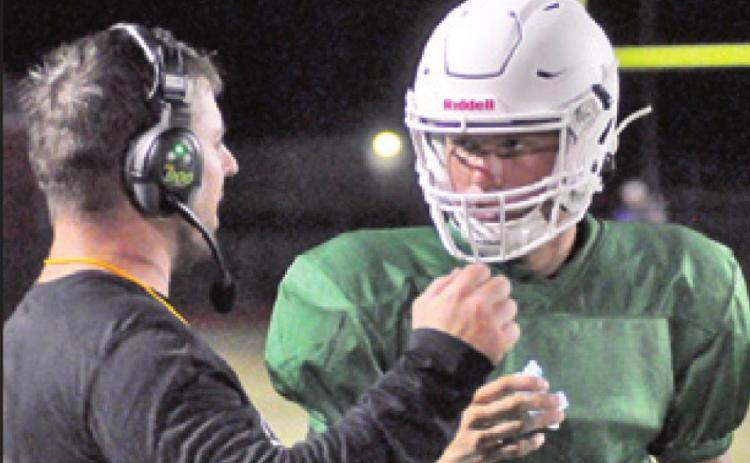 CALDWELL HEAD football coach Matt Langley weighs in on the discussion about how COVID-19 could affect high school football in the fall. He is pictured during a scrimmage in 2019.