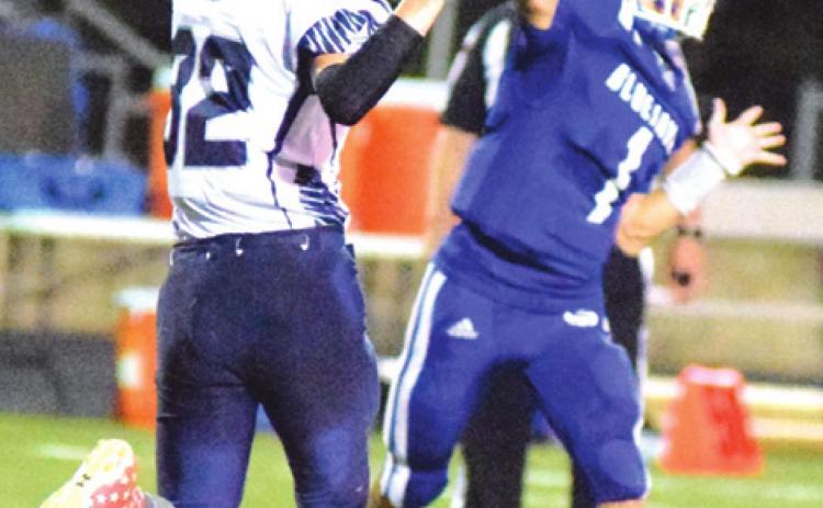 SNOOK QUARTERBACK GARRETT Lero was the preseason pick for District 13-2A DII’s Offensive MVP in this year’s Texas Football Magazine. He is pictured during last year’s Snook Homecoming win over Texas Wind in September. -- Tribune photo by Denise Hornaday
