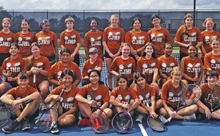 CJH tennis earns boys singles, girls doubles district titles