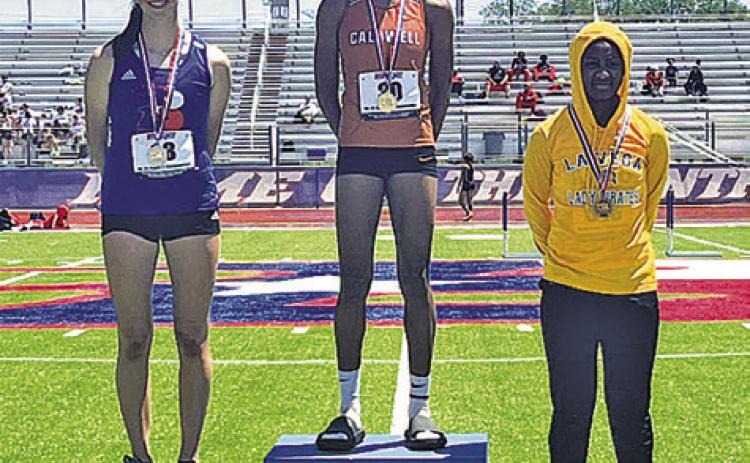 CALDWELL LONG JUMPER Ja’Asia Mathis won the UIL Class 4A Region 3 title with a jump of 17 feet 10.5 inches. She will be competing at the UIL Class 4A State Track &amp; Field Meet on Thursday in Austin.