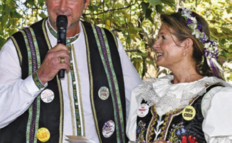 ANDY HOVORAK and Amy Jurica were named the 2026 Kolache Festival King and Queen at Saturday’s Kolache Festival. Tribune photo by Roy Sanders