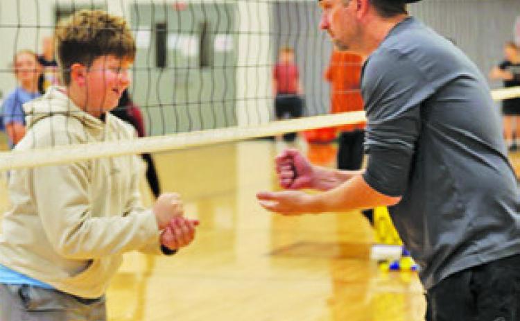 Scenes from ‘Students vs. Parents Volleyball’