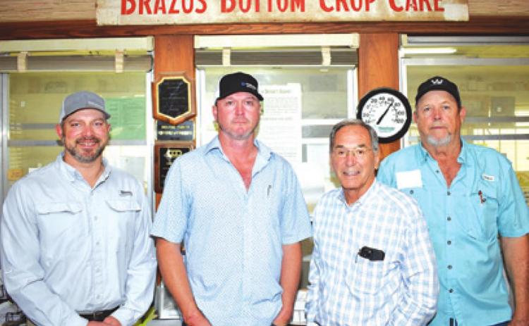 BRAZOS BOTTOM CROP Care includes, from left, Seth Ulbrich, Matt Stroh, Vince Patranella and Ronnie Hejl.