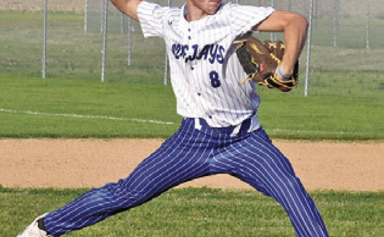 SNOOK PITCHER WYATT Lopez earns the Bluejays’ first win of the season against rival Somerville last Tuesday in Snook. Tribune photo by Roy Sanders