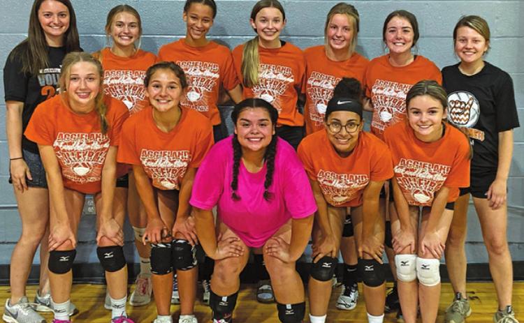 THE CALDWELL JUNIOR VARSITY summer league volleyball team