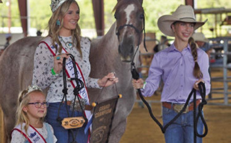 CLARA DONNELL AND METALLIC JB were crowned Grand Champion Colt at the 2026 Burleson County Fair, the first time the colt project has been offered since 2008. Tribune photo by Sabine Lazo