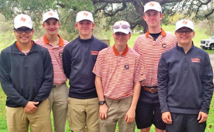 THE CALDWELL HORNET Boys Team playing at La Grange included, from left, Jessie Enrique, Waylon Chapman, James Coston, Braden Norman, Marshall Armstrong and Sam Waldrip.