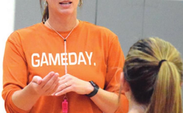 JANE ANNE GIESE earned her 450th career coaching win with a victory over Richards during the Navasota Volleyball Tournament.