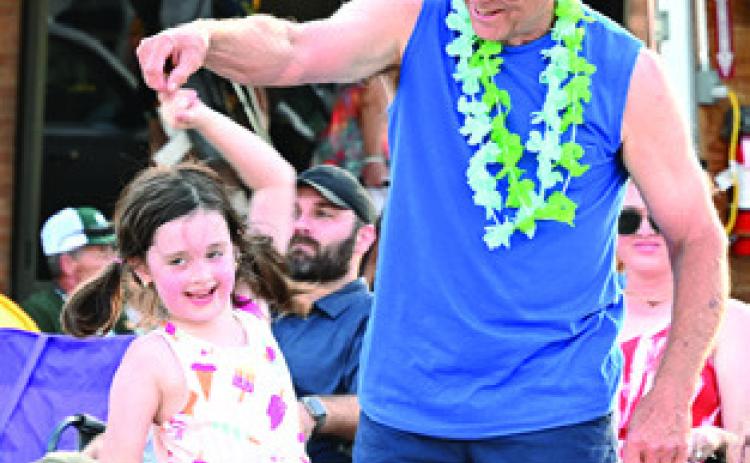 BURLESON COUNTY residents of all ages enjoyed the first installment of Main Street Caldwell’s “Summer Concert Series,” featuring Texas Unlimited Band. Tribune photo by Denise Squier