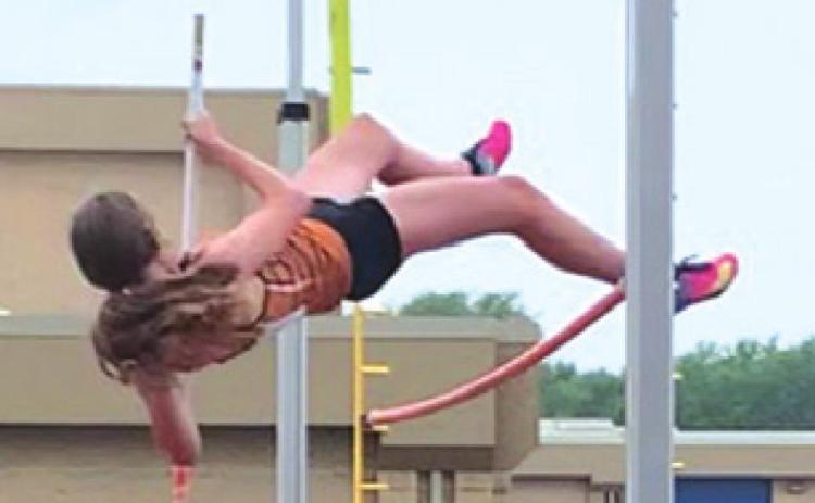 CALDWELL GIRL pole vaulter Katelynn Brock placed sixth at the regional meet with a height of 8 feet 6 inches.