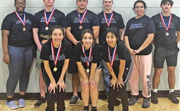 SNOOK POWERLIFTERS DID well at the Viking Invitational Meet at Bryan High School last Saturday, Jan. 22.