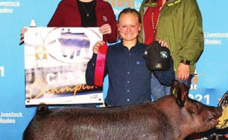PAIGE ODENBACH SHOWED her second place