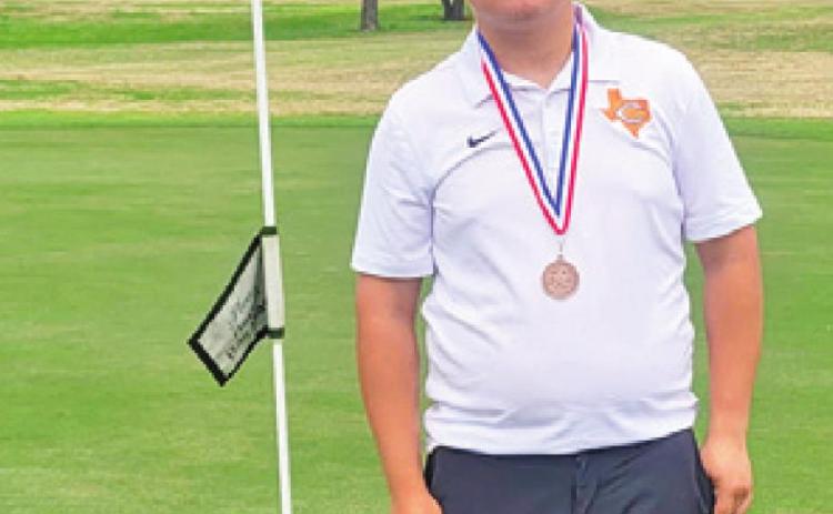 SAM WALDRIP placed third in the boys competition at the district tournament.
