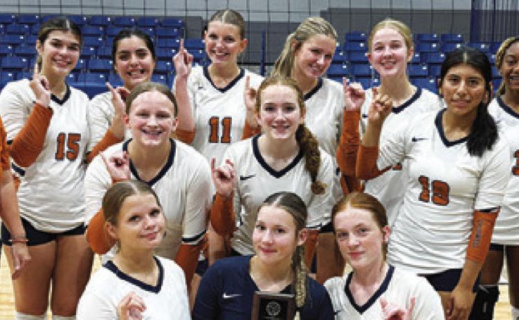 THE CALDWELL JV VOLLEYBALL team placed second in the Gold Bracket at the Mumford Volleyball Tournament on Saturday.