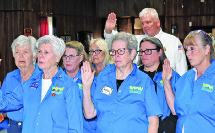 CALDWELL VFW POST Auxiliary members are sworn into office on Thursday, May 14, at the VFW post during an annual ceremony.
