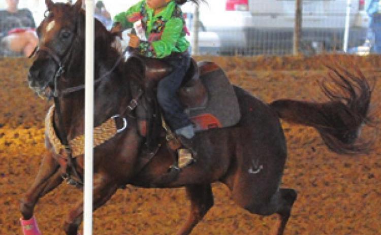 THE BURLESON COUNTY Saddle Club hosted its annual youth rodeo last weekend in Caldwell. -- Tribune photo by Denise Squier
