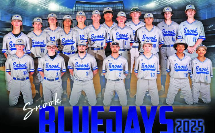 THE 2025 BLUEJAY BASEBALL TEAM IS, from left, front, Michael Eaton, Aaron Rodriguez, Jordan Price, Tristan Yen, Gabriel LaCaze, Maxamillion Carter, Josue Arias, back, Bonham Bosley, Brandon Horn, Mason Hahn, Christopher Gomez, Barrett Dudensing, Brett Withem, Ramiro Martinez, Wyatt Lopez, Brayden Macik, Ashton Benn, Alberto Norwood and Barrett Warren.