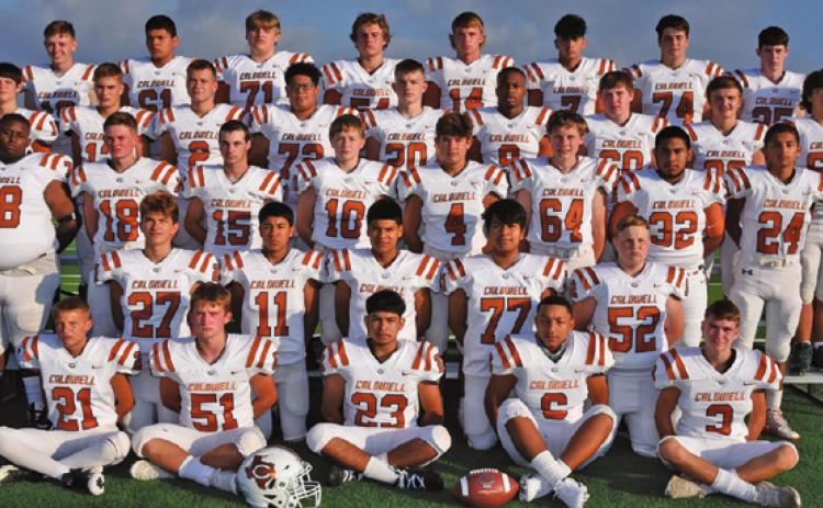 THE 2020 CALDWELL HORNET JUNIOR VARSITY football team
