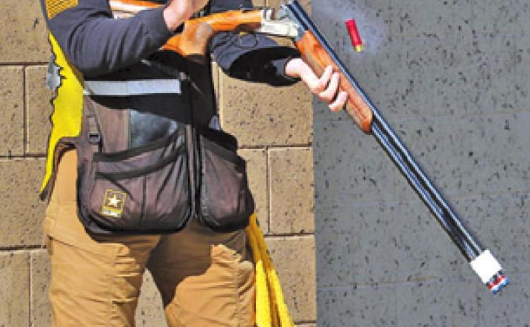PHILLIP JUNGMAN earned the silver medal in Men’s Skeet at last week’s Shotgun Selection Match in Tucson, Arizona. -- Photo courtesy of the U.S. Army Marksmanship Unit.