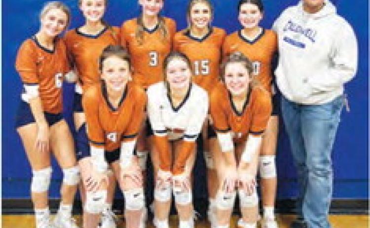 THE CALDWELL FRESHMAN volleyball team placed second in the Anderson-Shiro Volleyball Tournament last weekend.
